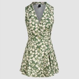 Retro halter mini dress